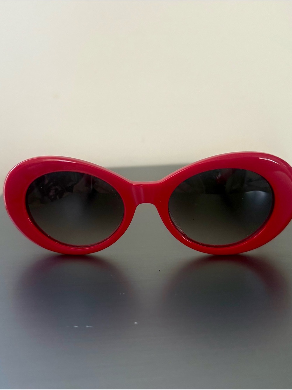 New Zara Limited Edition Red Sunglasses Retro Style Org $70
